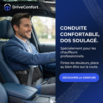 Ceinture lombaire voiture – Soutien du bas du dos pour les longues heures de conduite