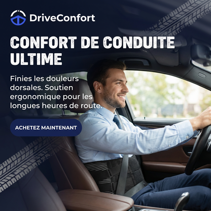 Ceinture lombaire voiture – Soutien du bas du dos pour les longues heures de conduite