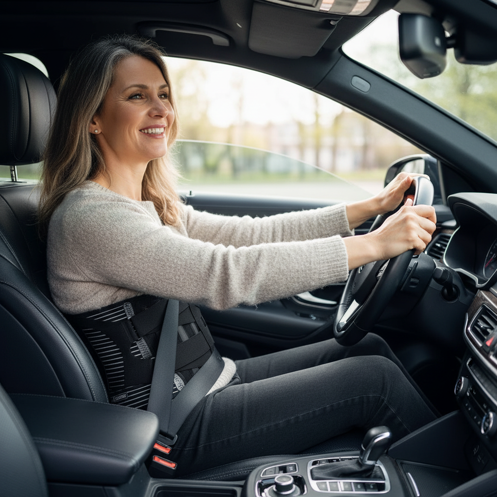 Ceinture lombaire voiture – Soutien du bas du dos pour les longues heures de conduite