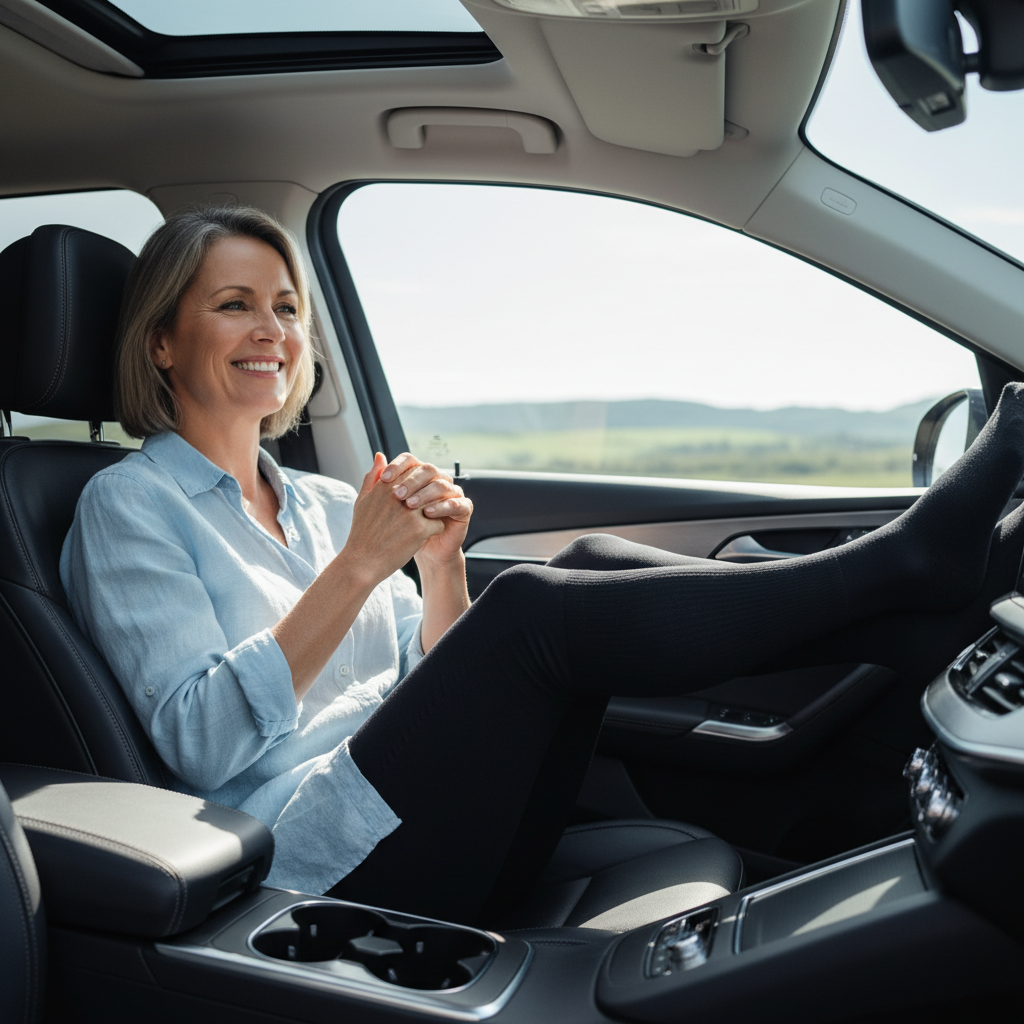 Chaussettes circulation sanguine – Optimale pour chauffeurs