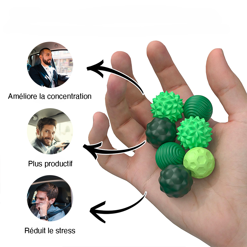 Balles antistress – Relaxation instantanée pendant les pauses et les embouteillages